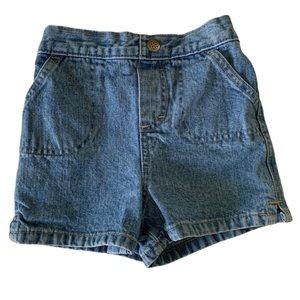 Circo Shorts Jean Flat Front Pull Up Lightweight Soft Cotton Blue Girls Size 5T